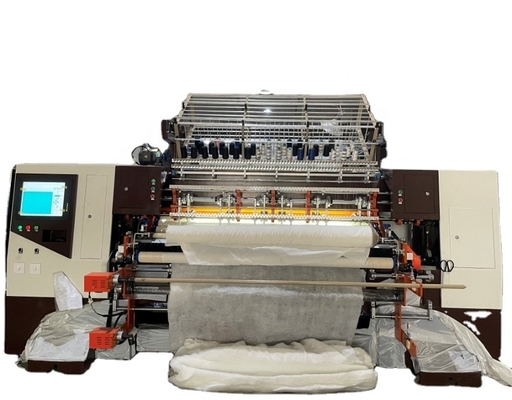 Équipement automatique de couverture multi-aiguille avec pied de pression réglable et plusieurs caractéristiques de sécurité